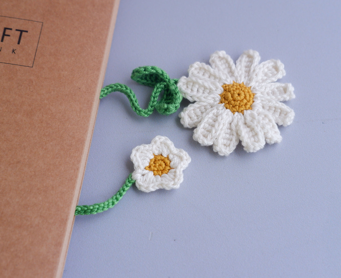 10in1 Colorful Flower Bookmarks Crochet Patterns - Instant Download