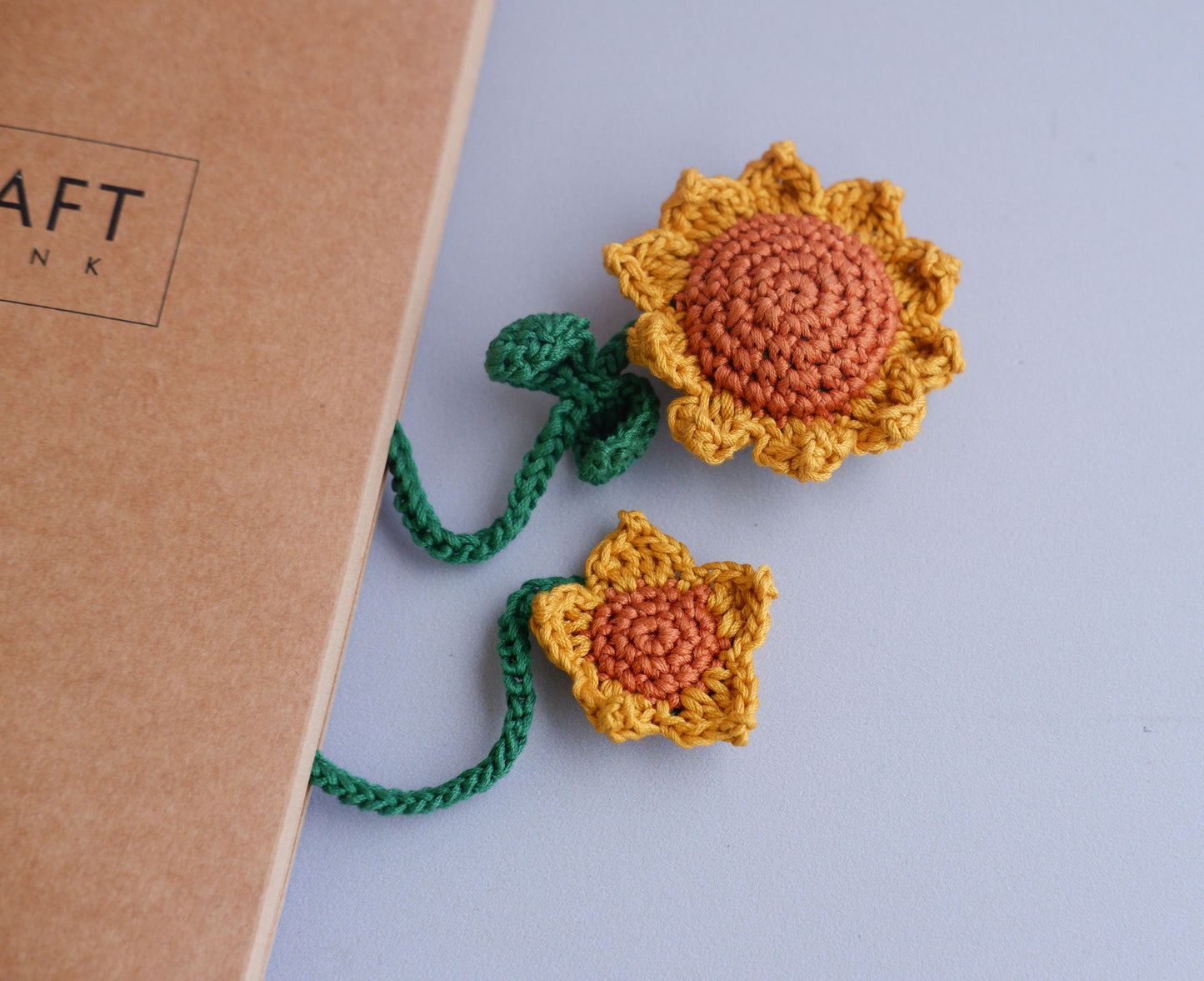 10in1 Colorful Flower Bookmarks Crochet Patterns - Instant Download