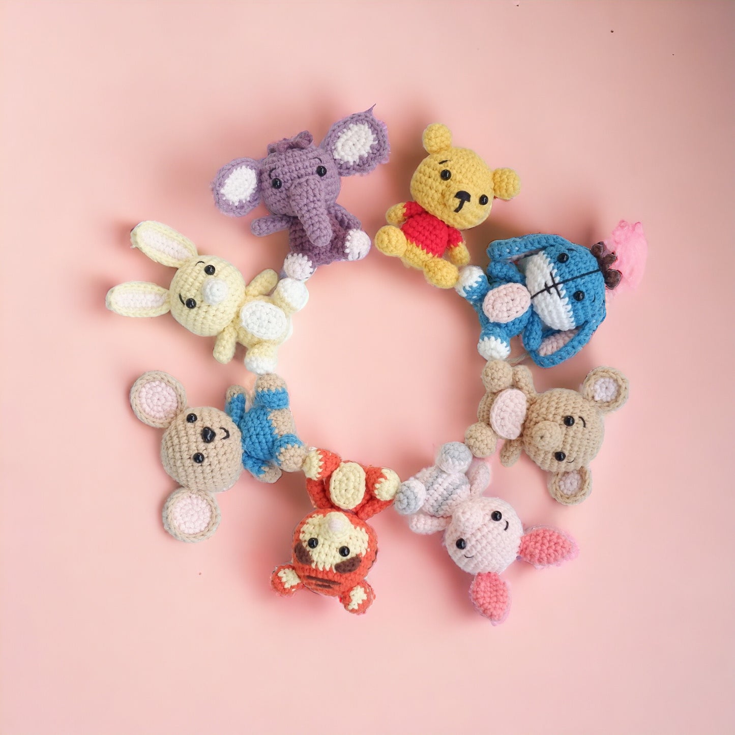 8in1 Pooh and Friends Crochet Patterns - Easy and Beginner Friendly Amigurumi PDF Instant Download