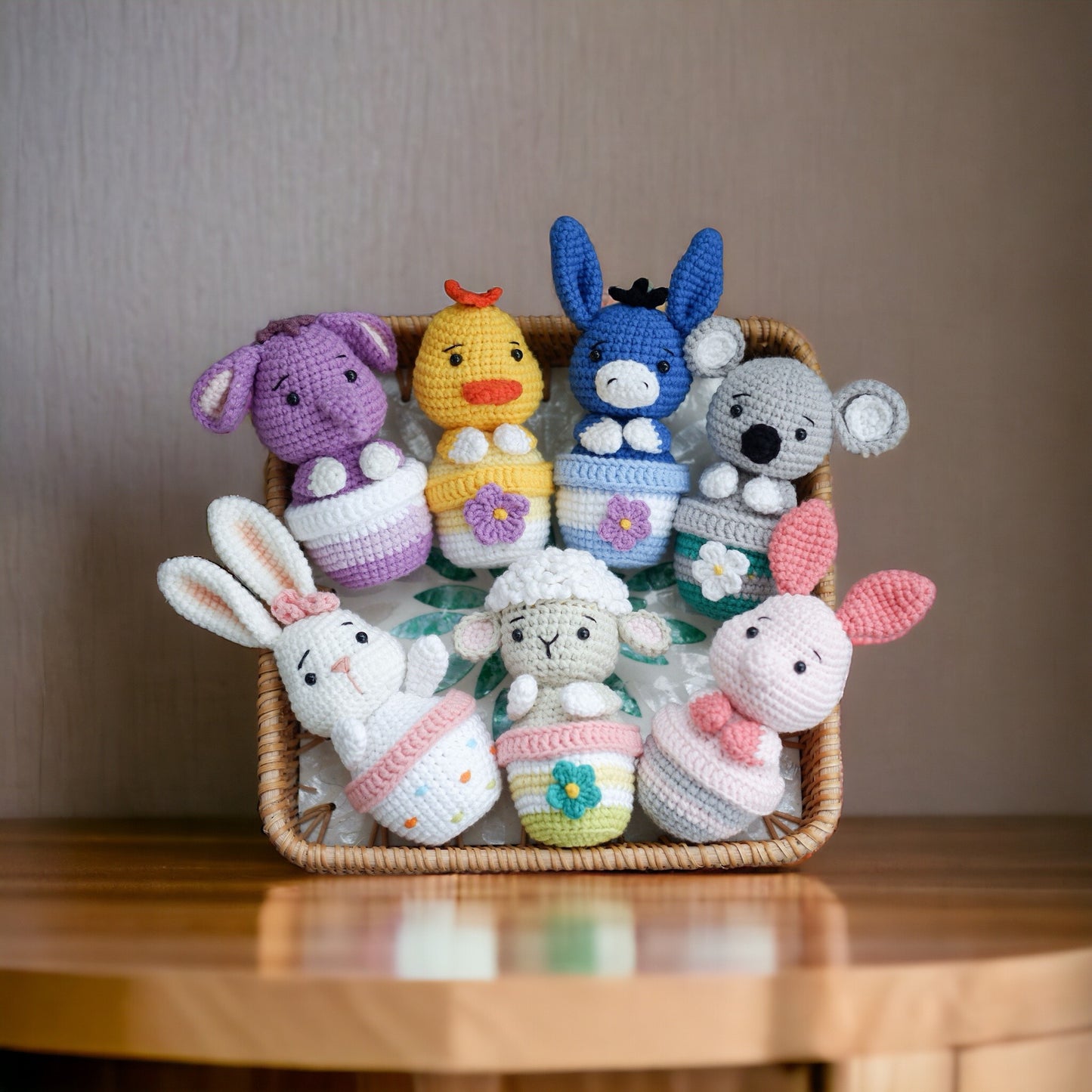 8in1 Cute Happy Easter Crochet Patterns - Instant Amigurumi Download Patterns