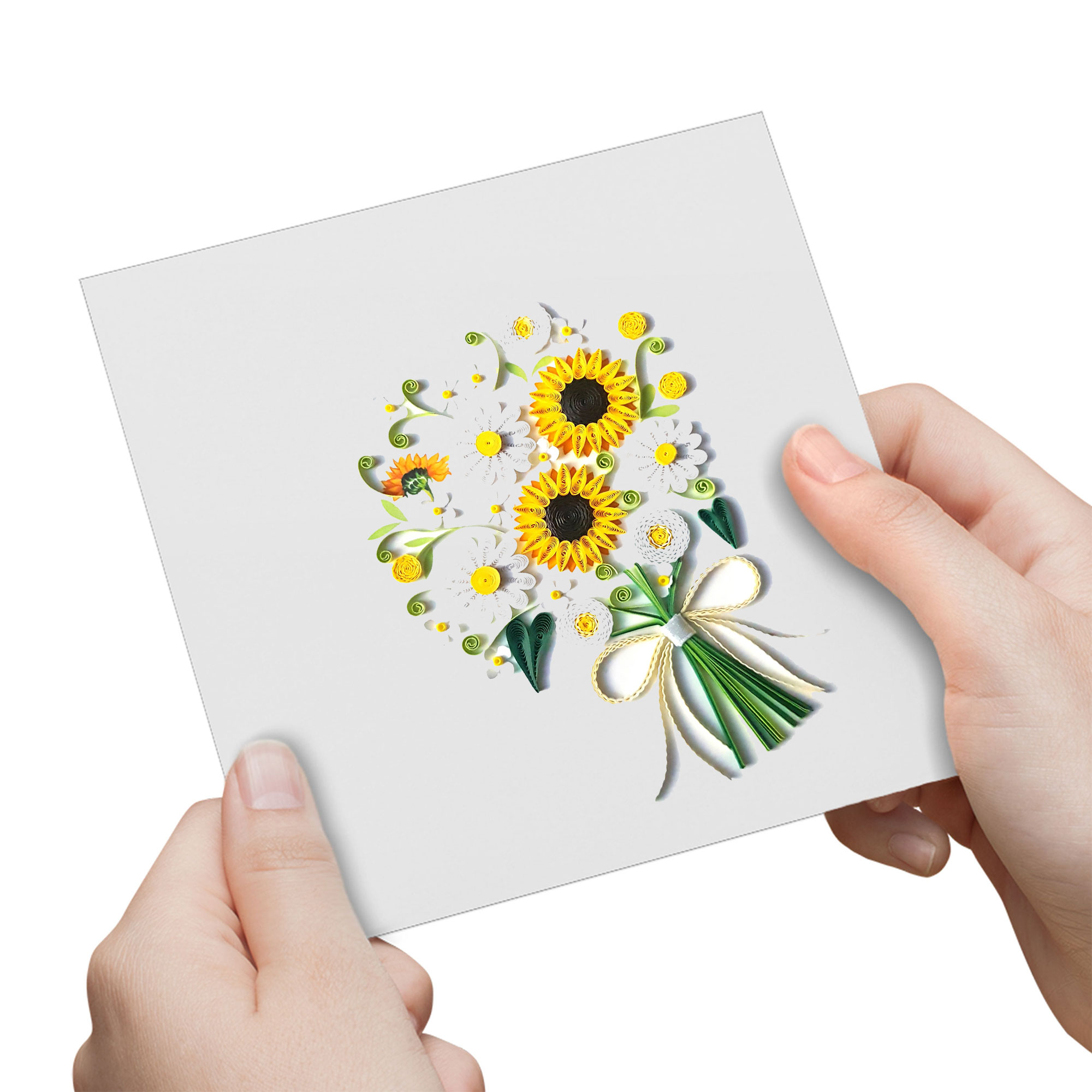 QUILLING SUNFLOWER BOUTIQUE GREETING CARD